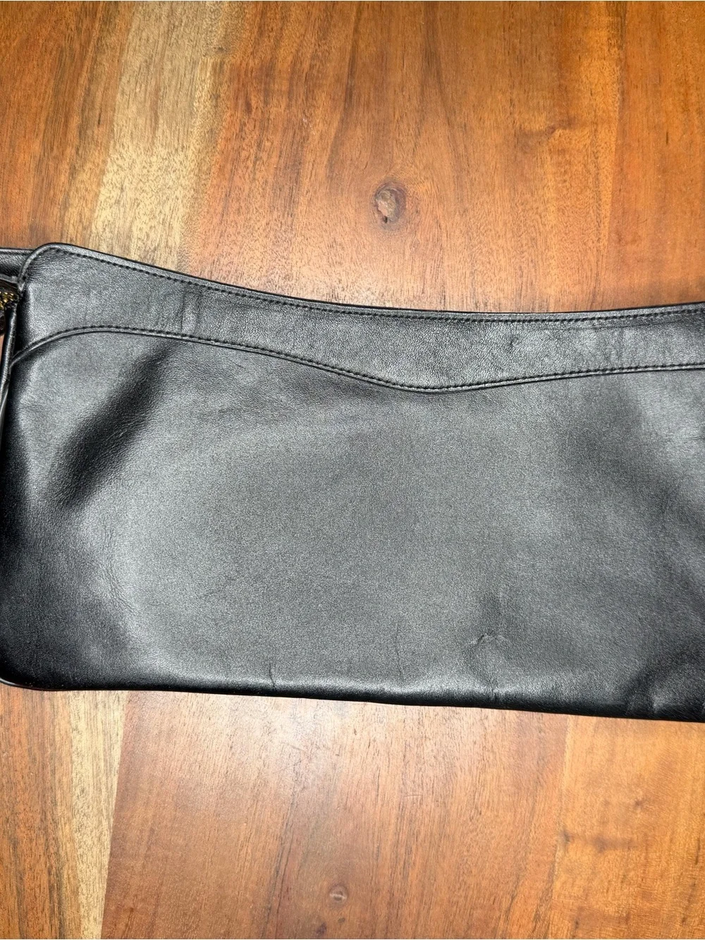 Etienne Aigner Black Leather Clutch
